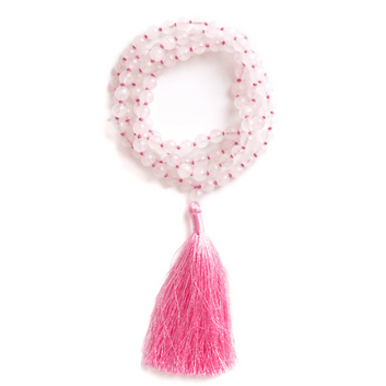 Natural Rose Quartz Mala
