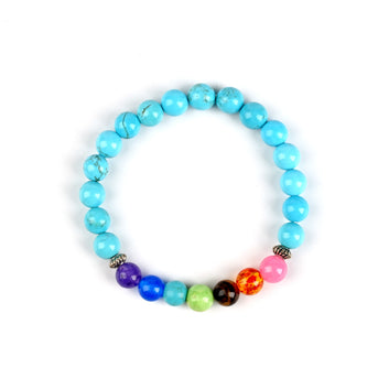 7 Chakra with Turquoise Bracelet