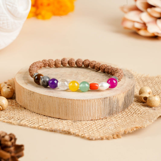 Rudraksha Navratan Bracelet