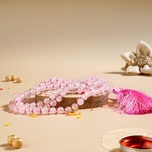 Natural Rose Quartz Mala