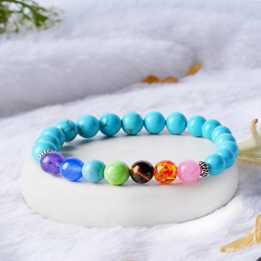 7 Chakra with Turquoise Bracelet
