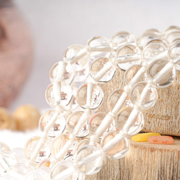 Natural Sphatik (Quartz) Mala